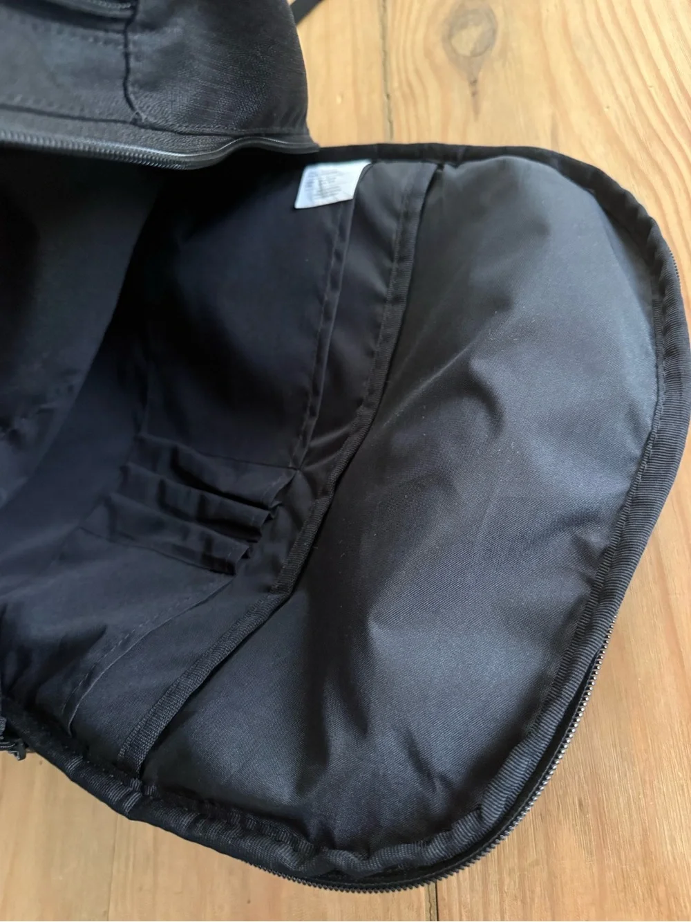 Nike Black Backpack with White Swoosh